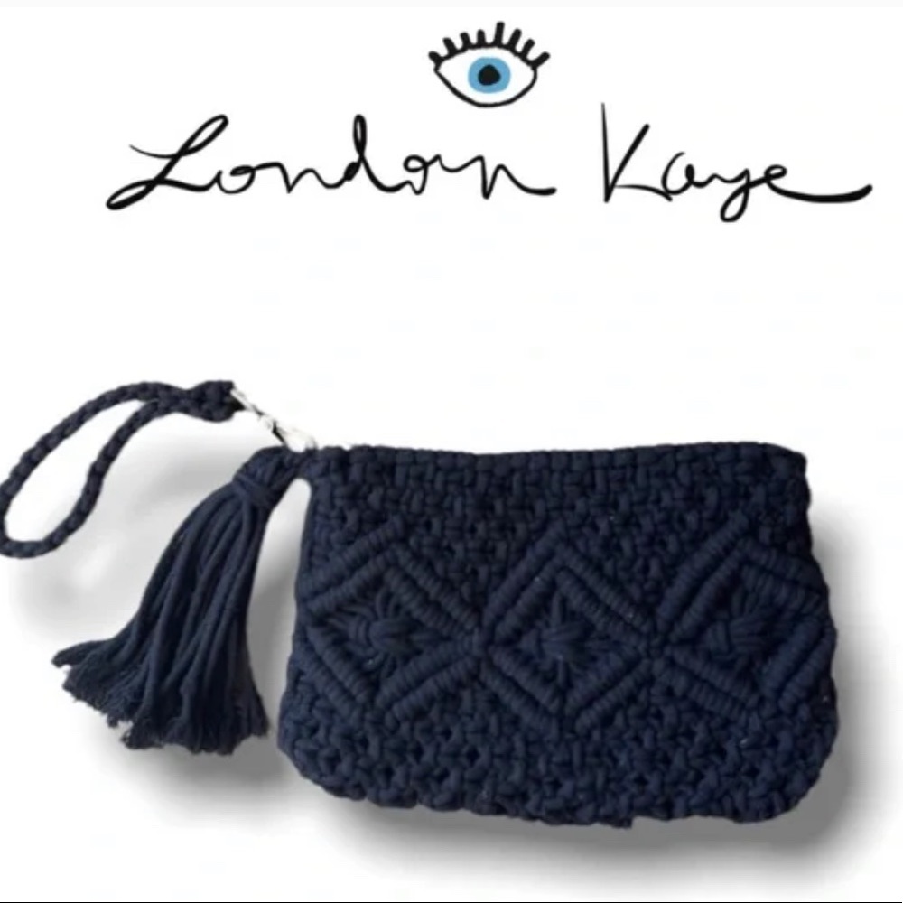 London Kaye Macramé Crochet Wristlet